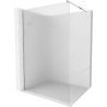Mexen Kioto dušo siena Walk-in 80 x 200 cm, dryžuota 8 mm, chromas - 800-080-101-01-09