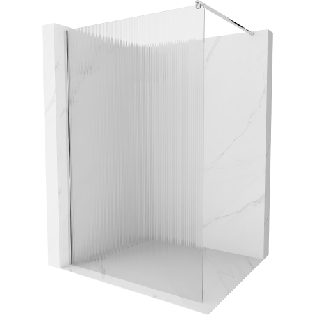 Mexen Kioto dušo siena Walk-in 90 x 200 cm, dryžuotas 8 mm, chromas - 800-090-101-01-09