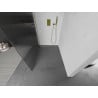 Mexen Kioto vonios stiklų siena Walk-in 140 x 200 cm, ruoželiai 8 mm, auksinė - 800-140-101-50-09