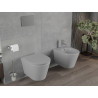 Mexen Rico WC dubuo Rimless su lėtai nusileidžiančiu slim dangčiu, duroplast, šviesiai pilka matinė - 30724061