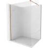 Mexen Kioto dušo siena Walk-in 100 x 200 cm, dryžuota 8 mm, rožinis auksas - 800-100-101-60-09