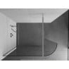 Mexen Kioto-R lenkta dušo sienelė Walk-in 120 x 200 cm, skaidri 8 mm, chromas - 800-120-101-01-06