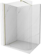 Mexen Kioto-R apvali dušo sienelė Walk-in 80 x 200 cm, skaidri 8 mm, auksinė - 800-080-101-50-06