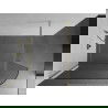 Mexen Kioto suapvalinta dušo sienelė 100 x 200 cm, Skaidrus 8 mm, auksinė - 800-100-101-50-06