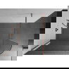 Mexen Kioto suapvalinta dušo sienelė 120 x 200 cm, Skaidrus 8 mm, Rožinio aukso - 800-120-101-60-06