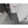 Mexen Kioto-R apvali dušo sienelė Walk-in 150 x 200 cm, skaidri 8 mm, rožinis auksas - 800-150-101-60-06