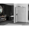Mexen Kioto-R apvali dušo siena Walk-in 150 x 200 cm, permatoma 8 mm, juoda - 800-150-101-70-06