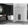 Mexen Kioto+ dušo pertvara su lentyna Walk-in 80 x 200 cm, dryžuota, chromas - 800-080-121-01-09