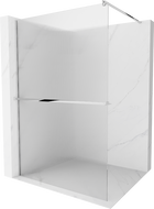Mexen Kioto+ dušo sienelė su lentyna Walk-in 100 x 200 cm, brėžinys, chromas - 800-100-121-01-09
