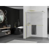 Mexen Kioto+ dušo sienelė su lentyna Walk-in 70 x 200 cm, ruoželiai, auksinė - 800-070-121-50-09