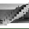 Mexen Kioto+ dušo sienelė su lentyna ir bėgeliu 140 x 200 cm, juosteles 8 mm, Juoda - 800-140-121-70-09