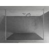 Mexen Kioto laisvai stovinti dušo sienelė 110 x 200 cm, dryžuota 8 mm, chromuota - 800-110-002-01-09
