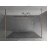 Mexen Kioto laisvai pastatoma dušo sienelė 120 x 200 cm, briaunuota 8 mm, auksinė - 800-120-002-50-09