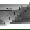 Mexen Kioto laisvai stovinti dušo sienelė 110 x 200 cm, dryžiai 8 mm, juoda - 800-110-002-70-09
