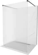 Mexen Kioto stovinti dušo siena 100 x 200 cm, dryžiai 8 mm, juoda - 800-100-002-70-09