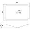 Mexen Esper praustuvo montuojamo ant stalviršio konglomeratas 60 x 38 cm, baltas - 23036001