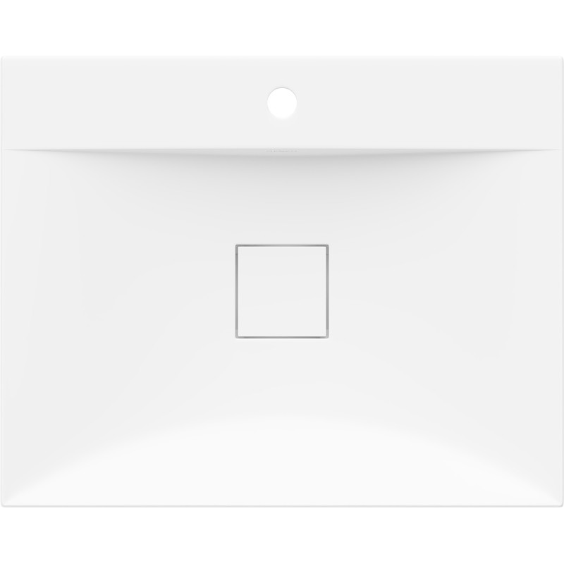 Mexen Poli antstalinis praustuvas iš konglomerato 1/O 60 x 48 cm, baltas - 23026001