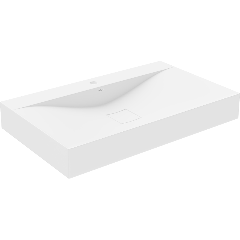 Mexen Poli stalviršinis praustuvas iš konglomerato 1/O 80 x 48 cm, baltas - 23028001