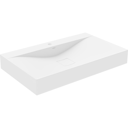 Mexen Poli praustuvas ant stalviršio, pagamintas iš konglomerato 80 x 48 cm, balta - 23028001