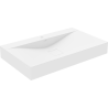 Mexen Poli praustuvas ant stalviršio, pagamintas iš konglomerato 80 x 48 cm, balta - 23028001