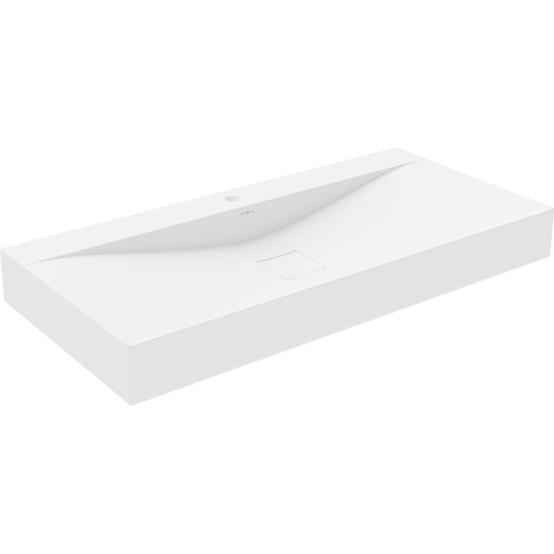 Mexen Poli antstalinis praustuvas iš konglomerato 1/O 100 x 48 cm, baltas - 23021001