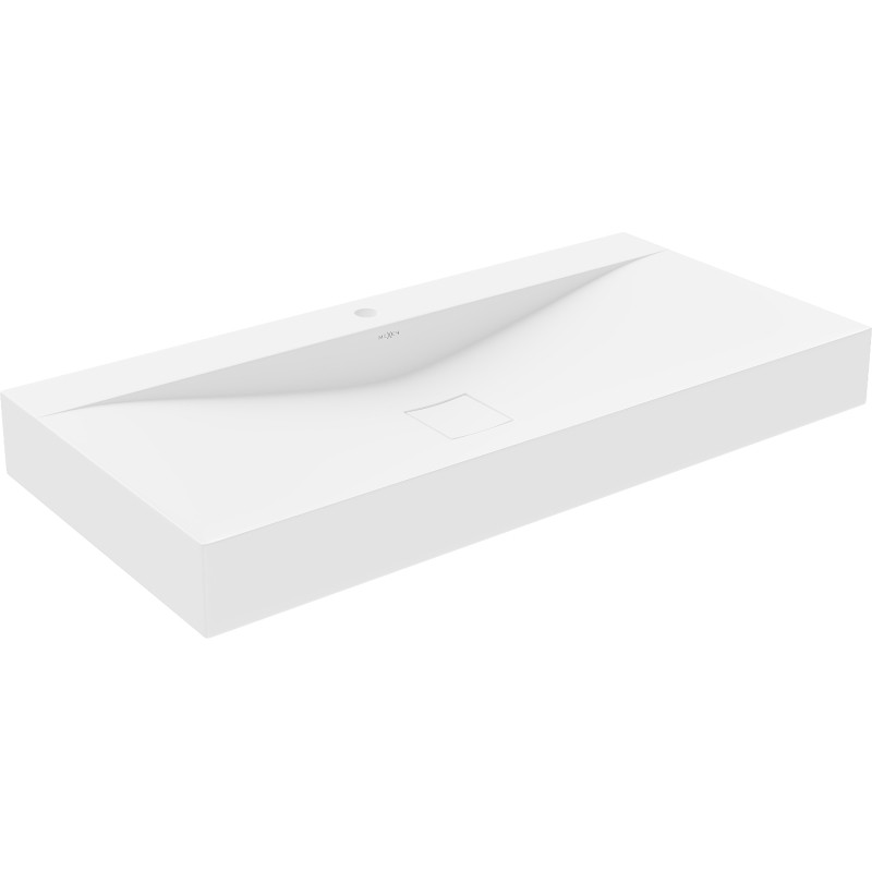 Mexen Poli stalviršio kriauklė iš konglomerato 1/O 100 x 48 cm, balta - 23021001