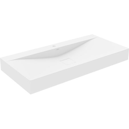 Mexen Poli stalviršio kriauklė iš konglomerato 1/O 100 x 48 cm, balta - 23021001