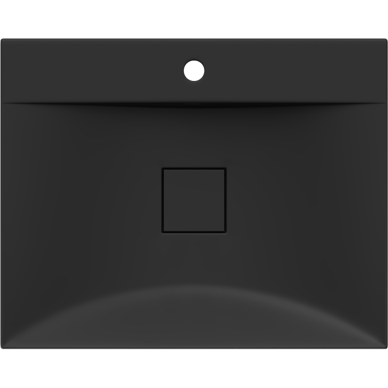Mexen Poli stalviršio praustuvas iš konglomerato 1/O 60 x 48 cm, juodas - 23026071