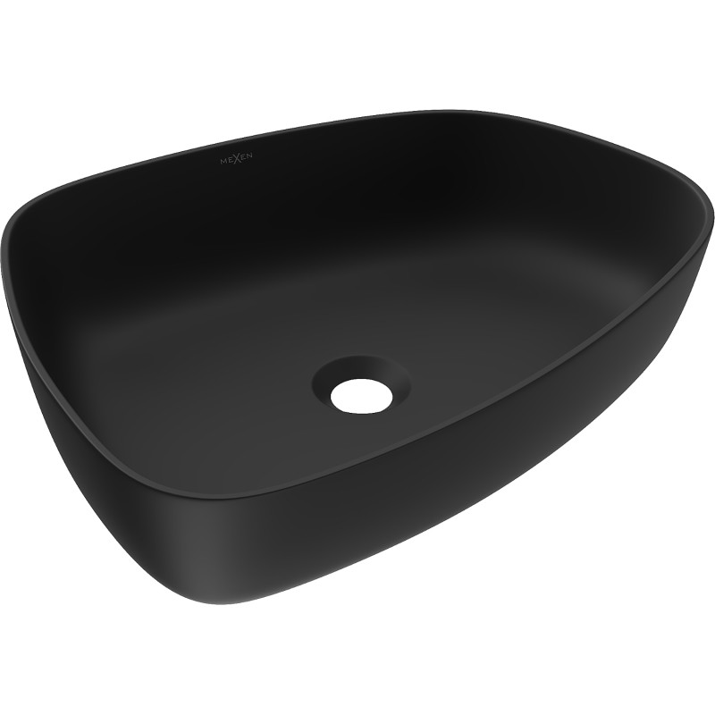 Mexen Ono stalviršinis praustuvas iš konglomerato 51 x 39 cm, juodas - 23045171
