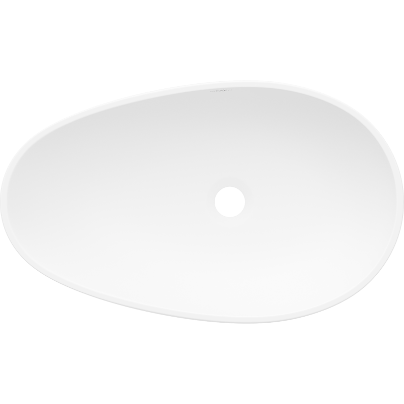 Mexen Nora stalviršinis praustuvas iš konglomerato 60 x 36 cm, baltas - 23056001