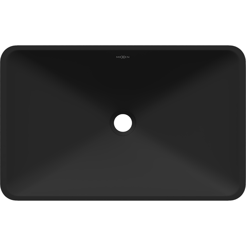 Mexen Esper stalviršinis kriauklė iš konglomerato 60 x 38 cm, juoda - 23036071