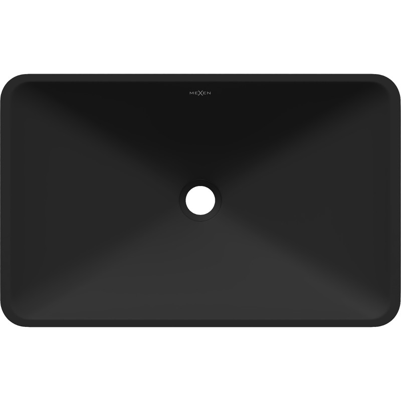 Mexen Esper stalviršio praustuvas iš konglomerato 60 x 38 cm, juodas - 23036071