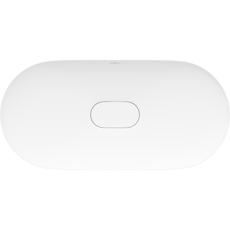 Mexen Sofia stalviršinis praustuvas iš konglomerato 70 x 35 cm, baltas - 23067001