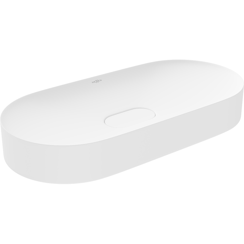 Mexen Sofia stalviršio praustuvas iš konglomerato 70 x 35 cm, baltas - 23067001