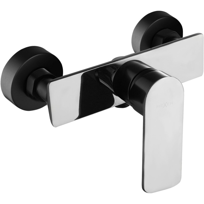 Mexen Alfa dušo baterija, juodas/chromas - 745740-71