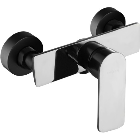 Mexen Alfa dušo baterija, juoda/chromas - 745740-71