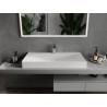 Mexen Poli stalviršio kriauklė iš konglomerato 1/O 100 x 48 cm, balta - 23021001