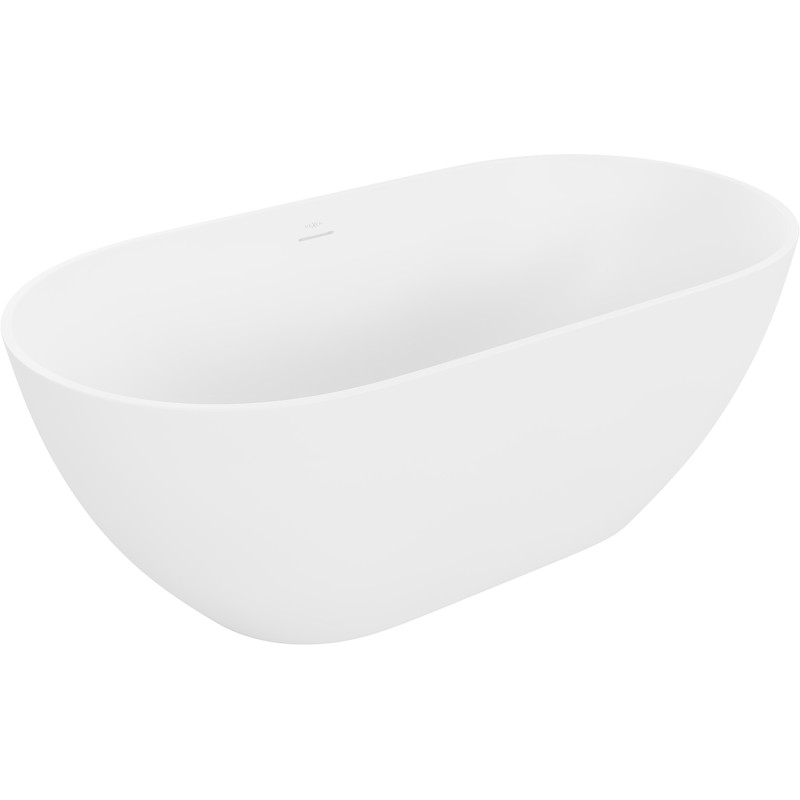 Mexen Rimini laisvai stovinti vonia iš konglomerato 150 x 75 cm, balta matinė - 57241507500