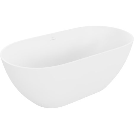 Mexen Rimini laisv standing vonia iš konglomerato 150 x 75 cm, balta matinė - 57241507500