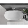 Mexen Rimini laisvai pastatoma vonia iš konglomerato 150 x 75 cm, balta matinė - 57241507500