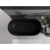 Mexen Rimini laisvai stovinti vonia iš akmens masės 150 x 75 cm, juodai matinė - 57241507570