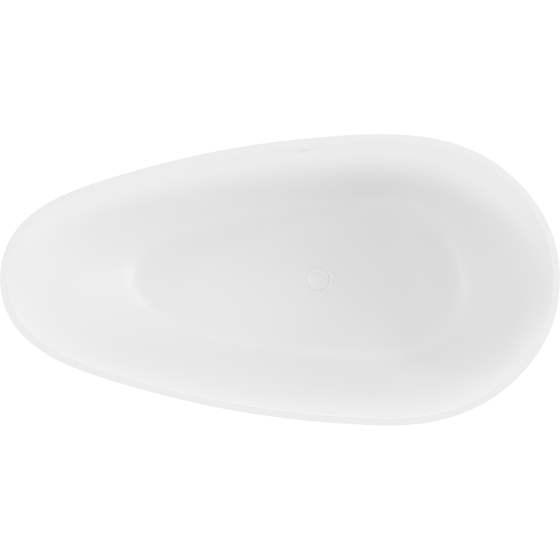 Mexen Palermo laisvai pastatoma akmens masės vonia 150 x 78 cm, balta matinė - 57211507800