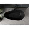 Mexen Palermo laisvas vonios kambarys iš konglomerato 150 x 78 cm, juodas matinis - 57211507870