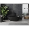 Mexen Palermo laisvai stovinti vonia iš konglomerato 150 x 78 cm, juoda matinė - 57211507870