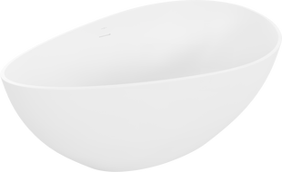 Mexen Parma laisvai stovinti vonia iš konglomerato 160 x 95 cm, matinė balta - 57231609500