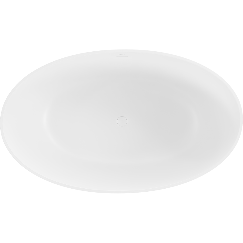 Mexen Parma laisvai stovinti vonia iš konglomerato 160 x 95 cm, balta matinė - 57231609500