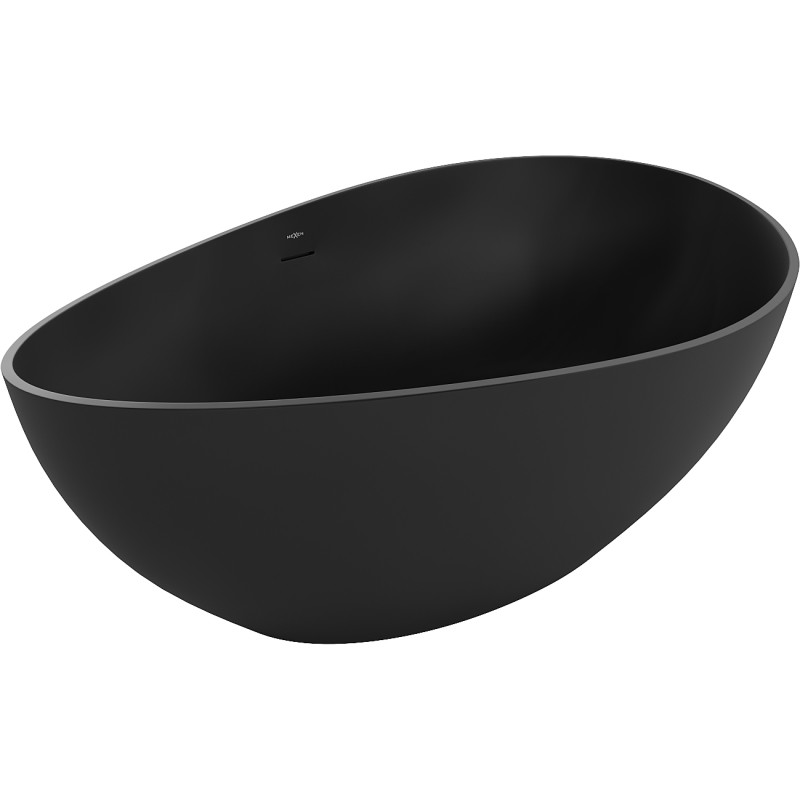 Mexen Parma laisvai pastatoma vonia iš konglomerato 160 x 95 cm, juoda matinė - 57231609570