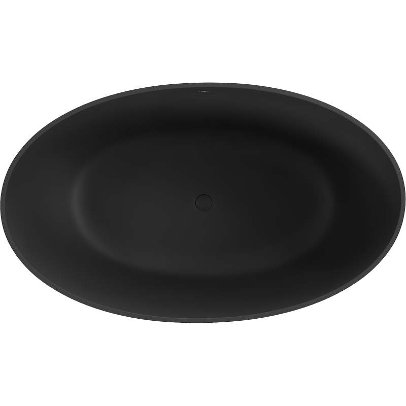 Mexen Parma laisvai pastatoma konglomerato vonia 160 x 95 cm, juoda matinė - 57231609570
