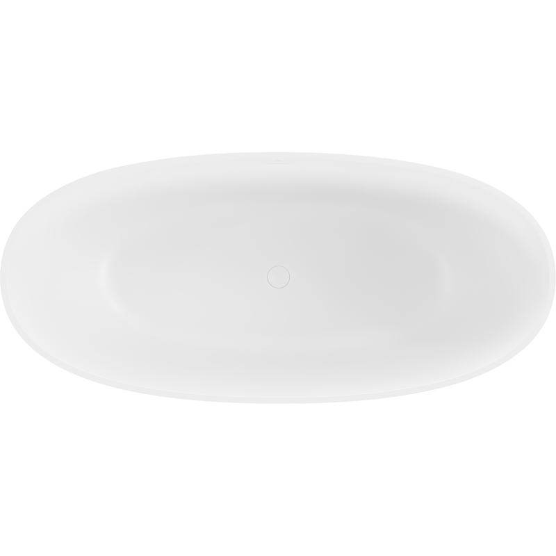 Mexen Bari laisvai pastatoma vonia iš konglomerato 165 x 75 cm, balta matinė - 57221657500