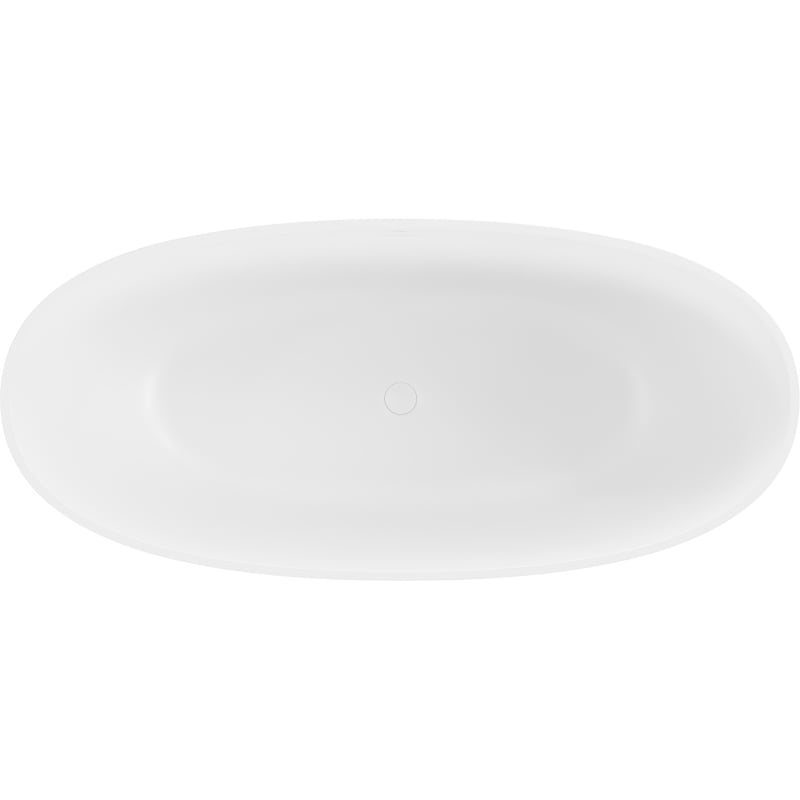 Mexen Bari laisvai stovinti vonia iš konglomerato, 165 x 75 cm, balta matinė - 57221657500